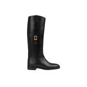 (W) Gucci Boot Black Leather