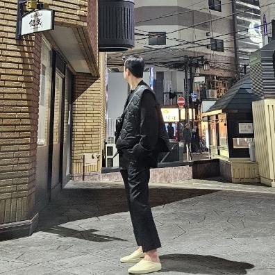 Wooyoungmi Cuffs Jacket Black - 22FW, Wooyoungmi Cabra Pants Black - 22FW 착용 스타일