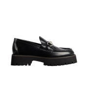 (W) Gucci Loafer with Horsebit Black Leather