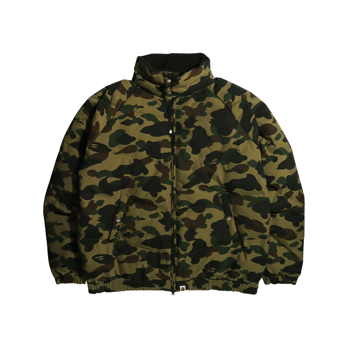 BAPE 1st Camo Loose Fit Down Jacket Army Green 상세 이미지 1