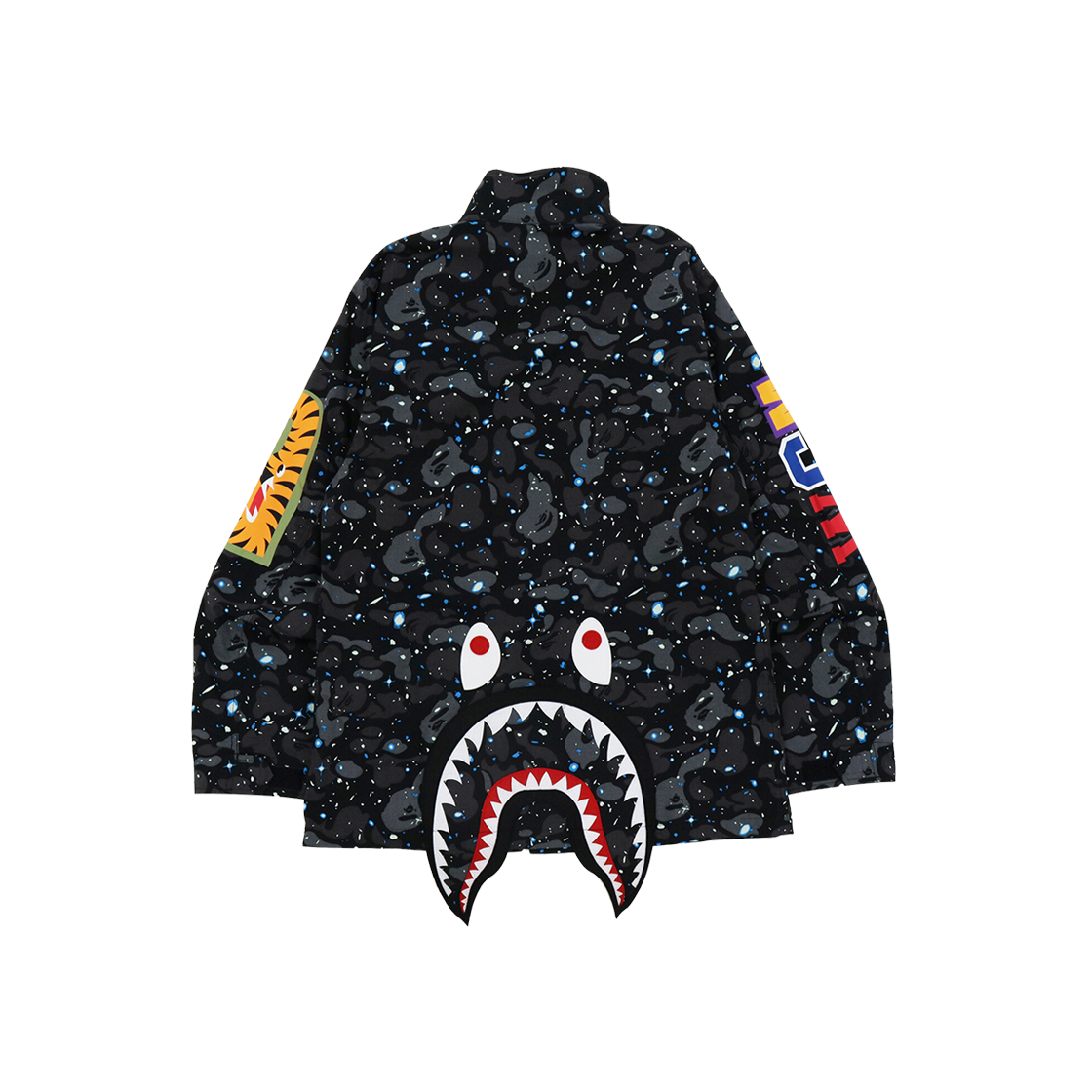 BAPE Space Camo Shark M-65 Jacket Black 상세 이미지 2