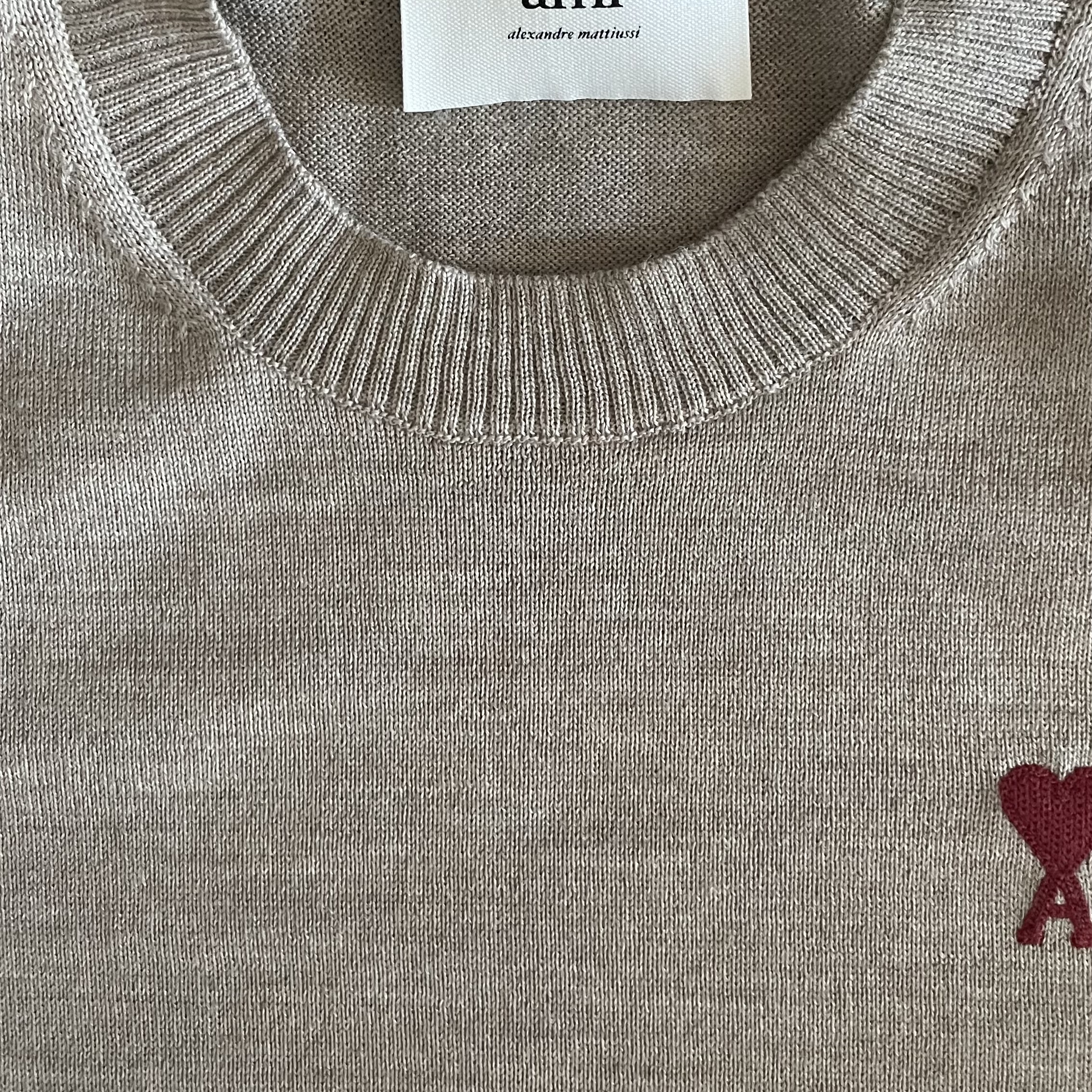 (W) AMI de Coeur Sweater Champagne 착용 스타일