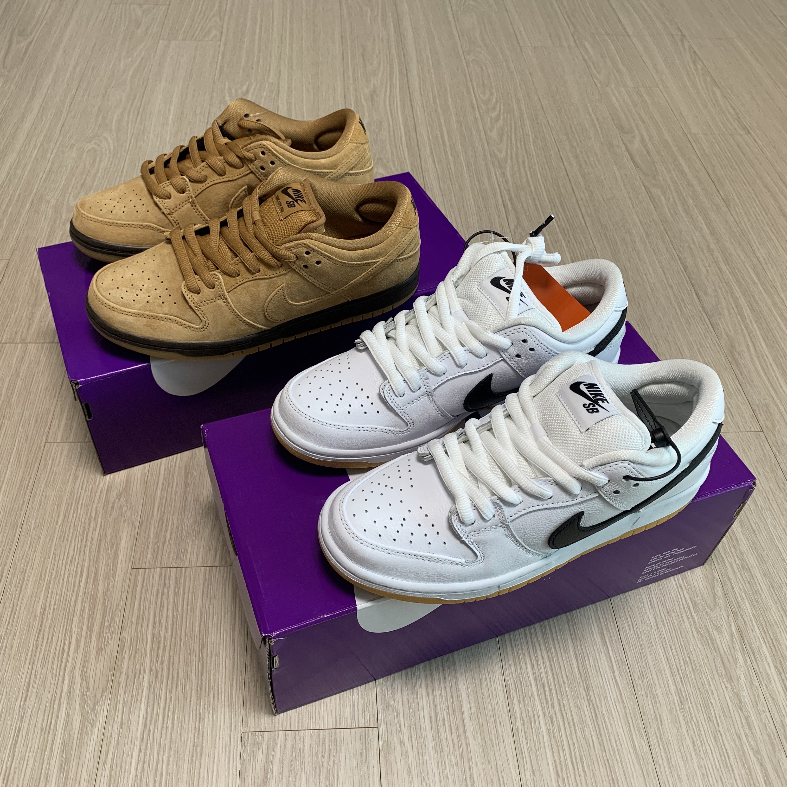 Nike SB Dunk Low Pro Wheat 2023 착용 스타일 - 5