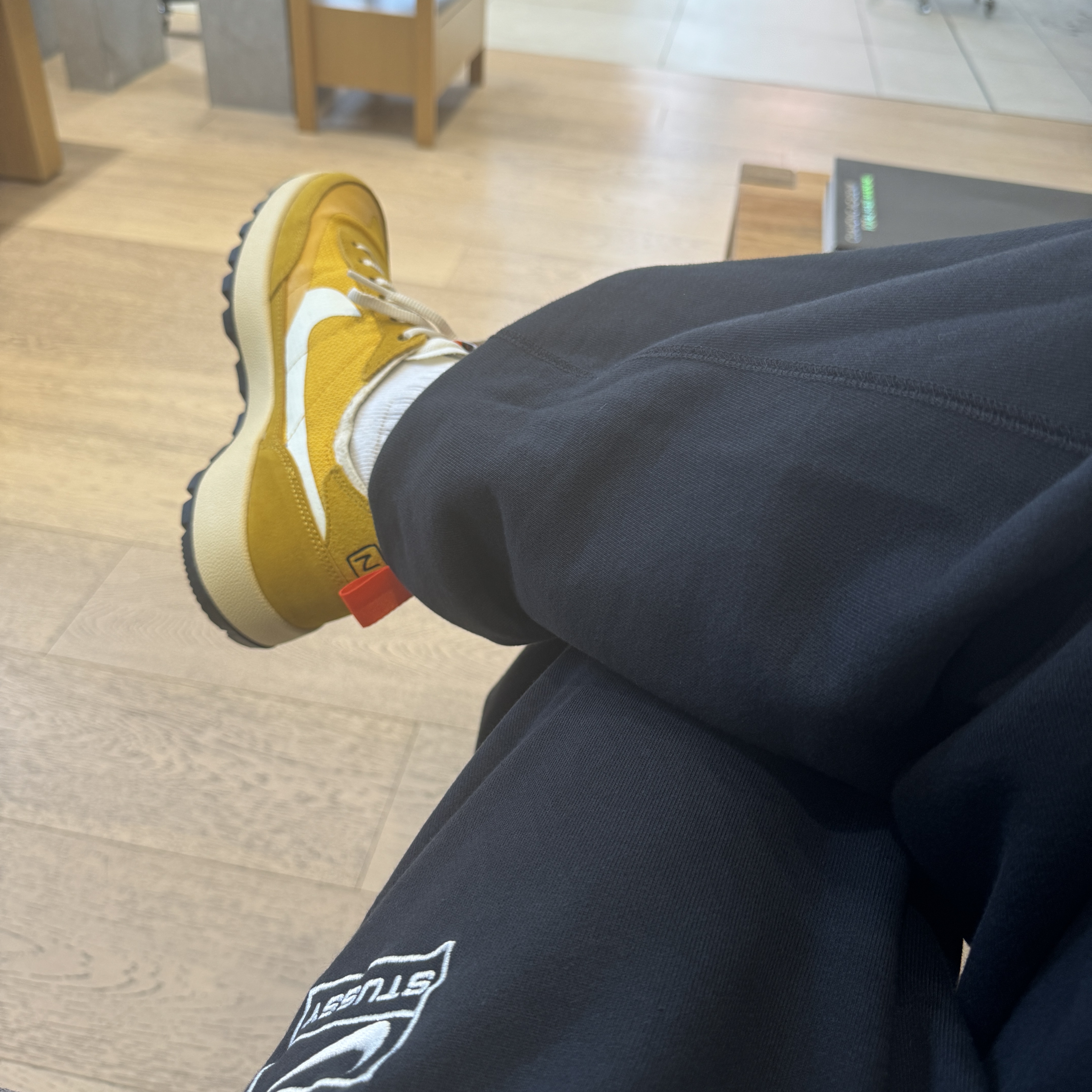Nike x Tom Sachs General Purpose Shoe Archive, Nike x Stussy NRG Washed Fleece Pants Black (DO5296-010) 착용 스타일