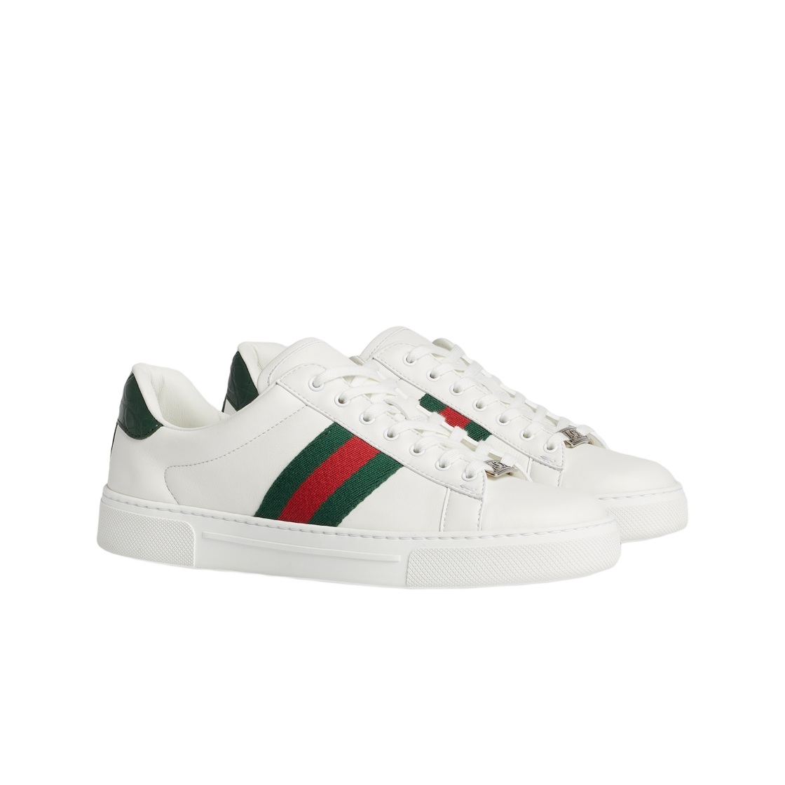 (W) Gucci Ace Sneakers with Web White Leather 상세 이미지 2