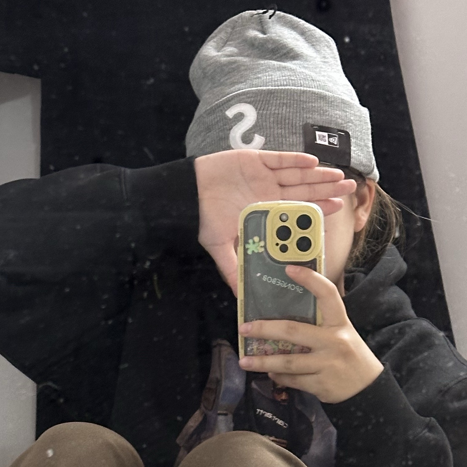 Supreme New Era S Logo Beanie Heather Grey - 23FW 착용 스타일