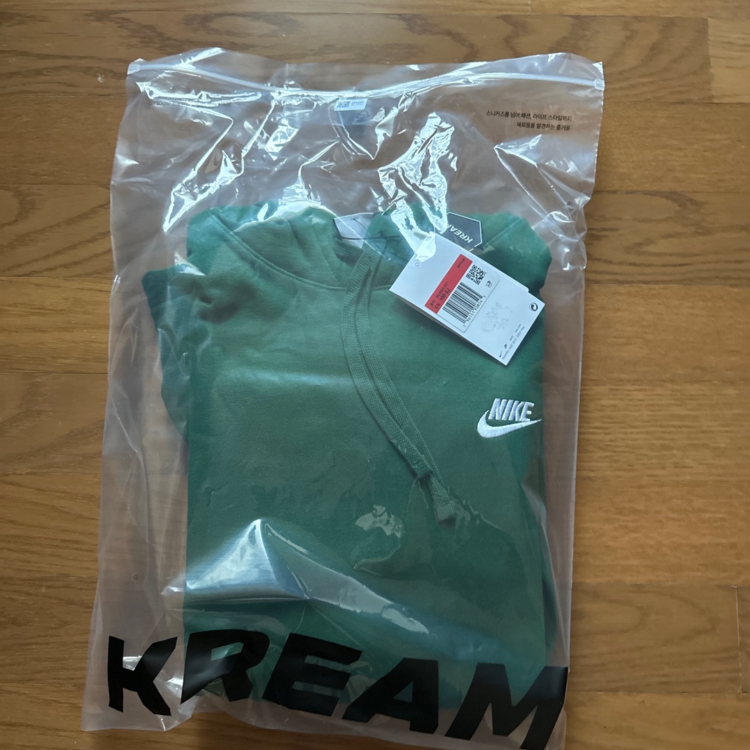 Nike NSW Club Fleece Pullover Hoodie Gorge Green - Asia 착용 스타일