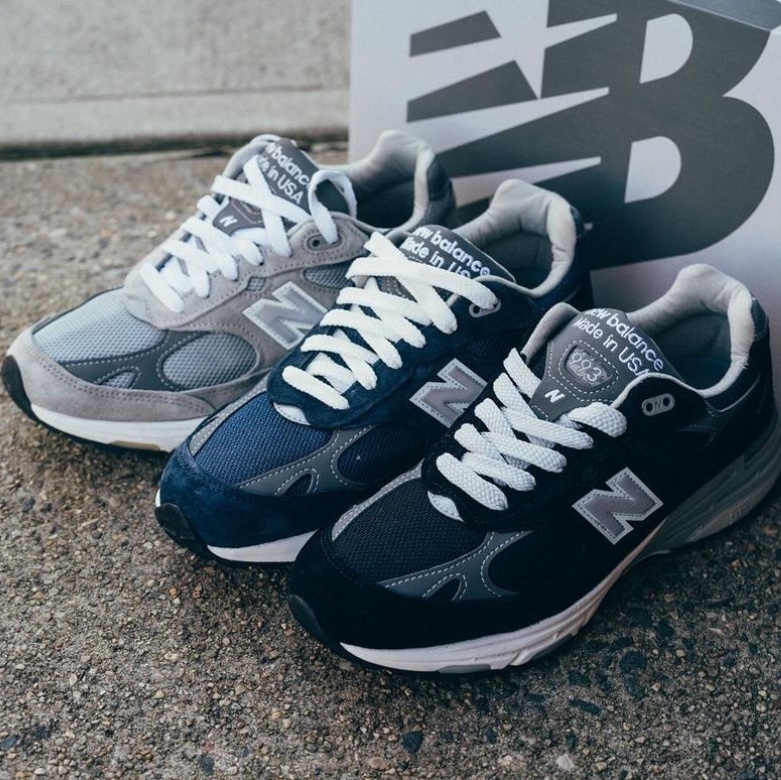 New Balance 993 Made in USA Grey - D Standard 착용 스타일