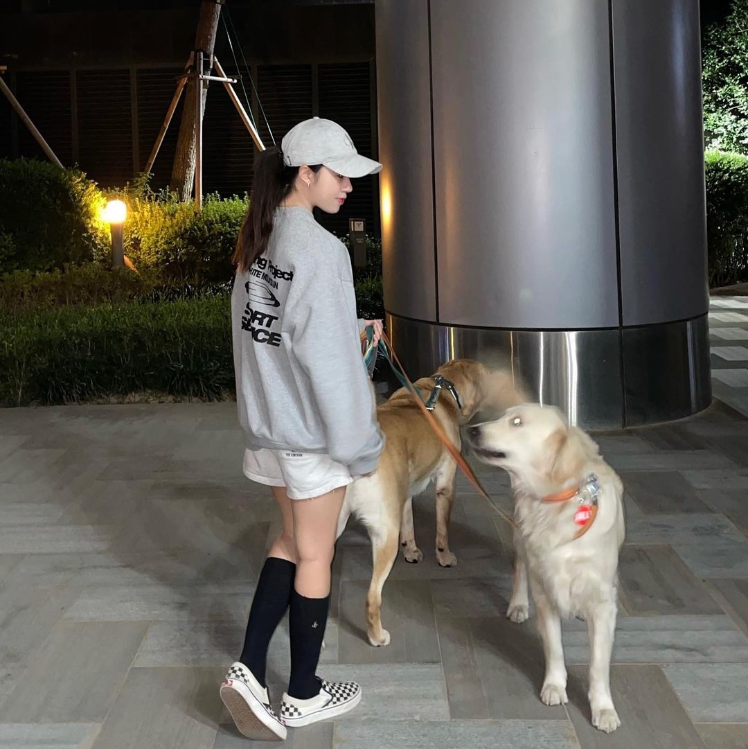 Opening Project Sport Service Sweatshirt Melange Grey, Opening Project Sport Service Sweatshirt Off White 착용 스타일 - 3