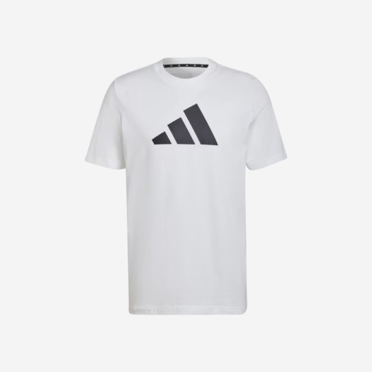 아디다스 퓨처 아이콘 로고 티셔츠 화이트 - US 사이즈