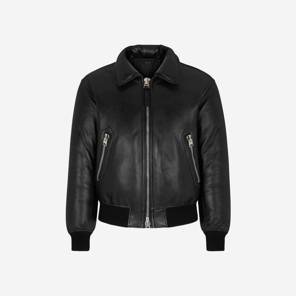 Tom Ford Shiny Nappa Plonge Down-Fill Bomber Black 상세 이미지 1