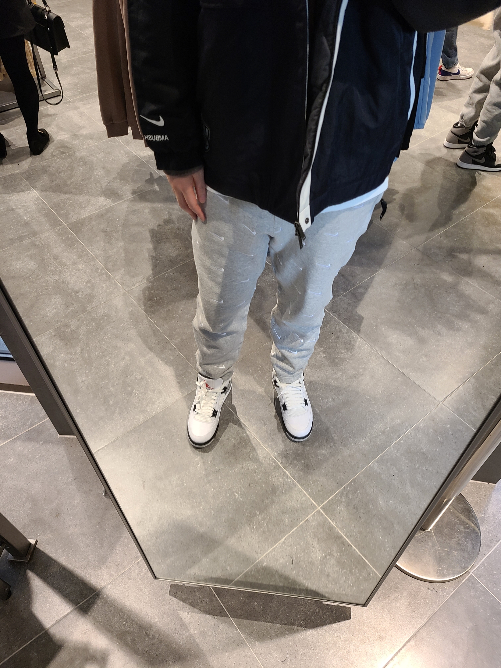 (W) Nike x Ambush NBA Collection Nets Jacket - US/EU, (W) Nike x Ambush NBA Collection Nets Jacket - Asia 착용 스타일 - 1