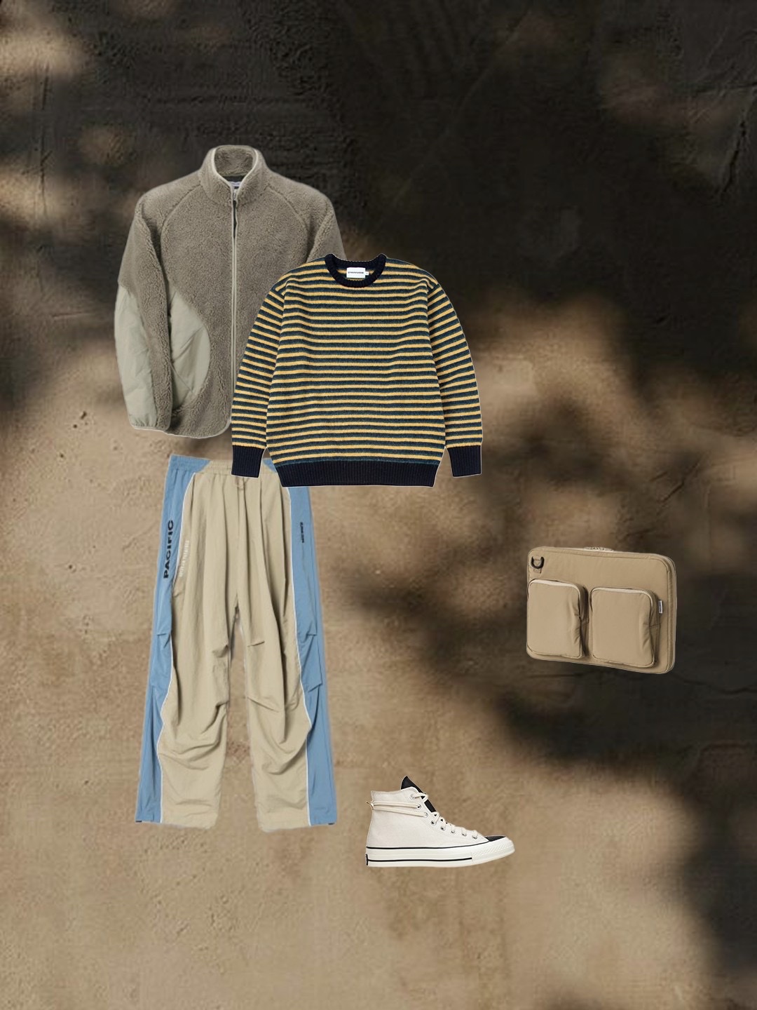 Nike Club+ Fleece Reversible Winterized Full Zip Black - Asia, Stussy x Our Legacy Work Shop Big Beach Tote Bag Tan Codura 착용 스타일 - 3