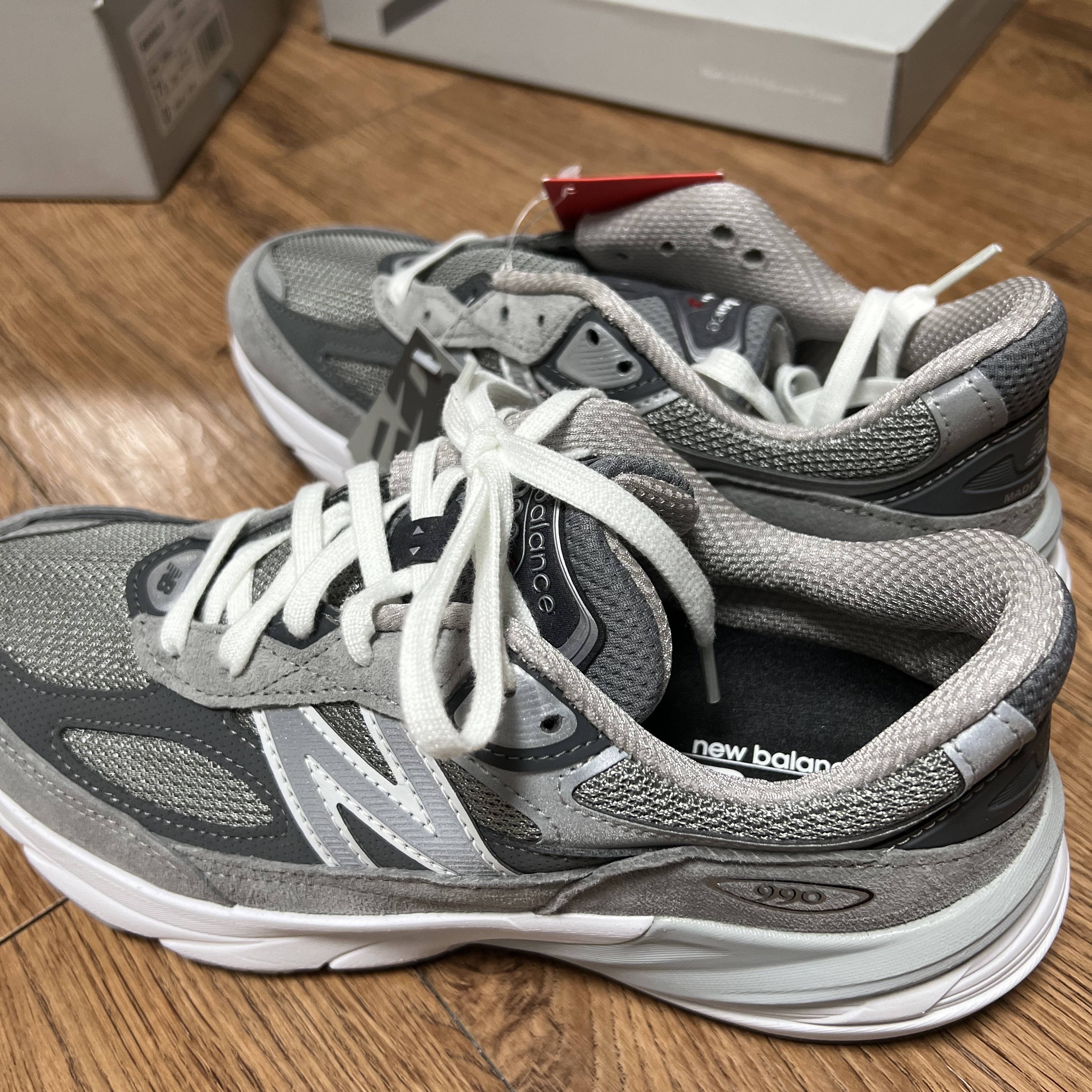 New Balance 990v6 Made in USA Grey - D Standard 착용 스타일