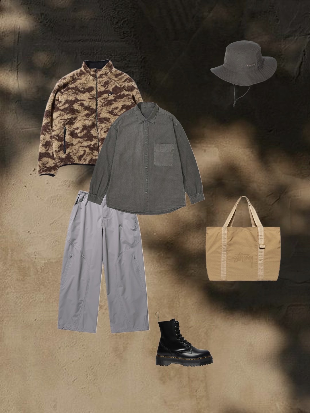 Nike Club+ Fleece Reversible Winterized Full Zip Black - Asia, Stussy x Our Legacy Work Shop Big Beach Tote Bag Tan Codura 착용 스타일 - 2