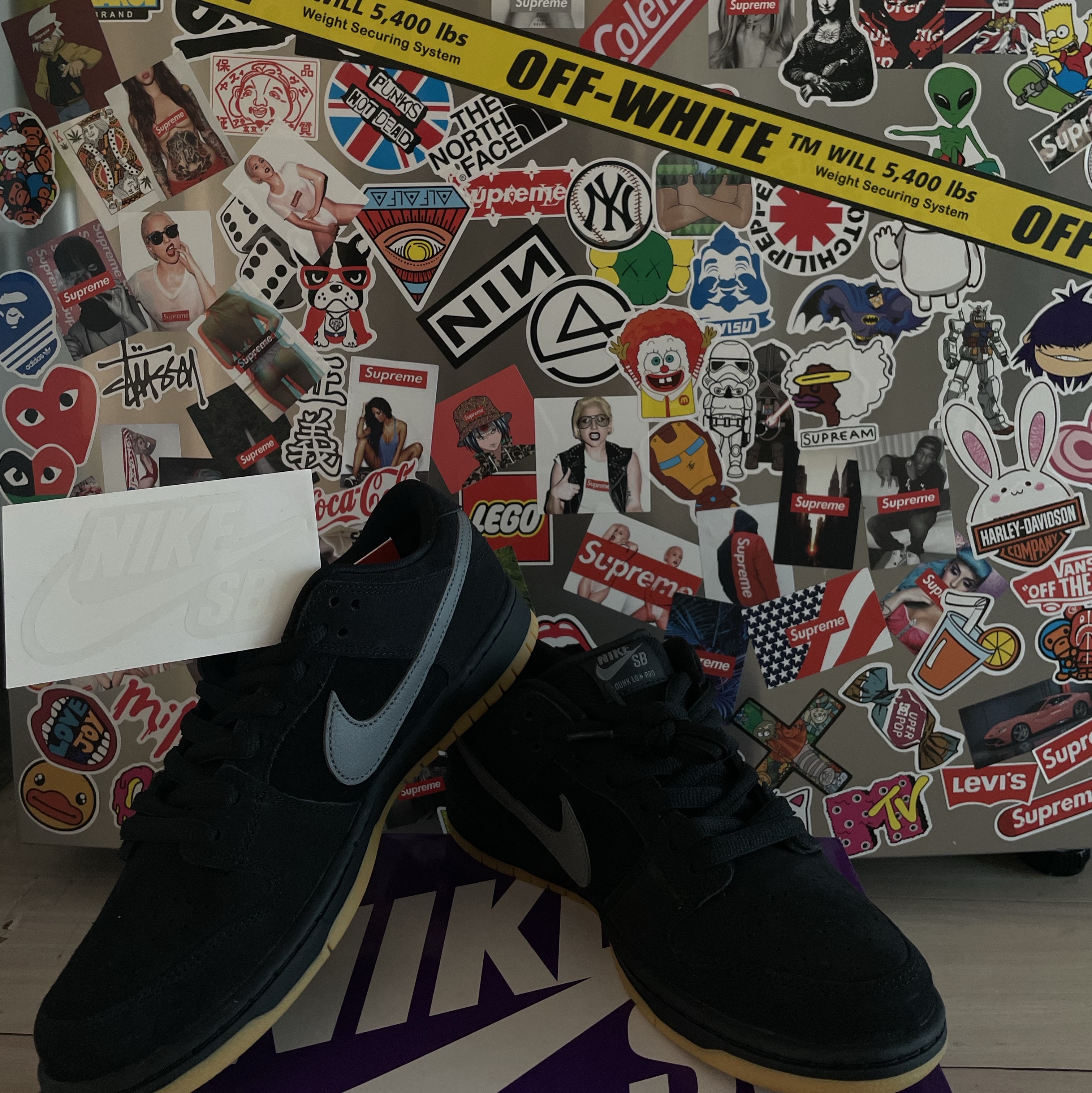 Nike SB Dunk Low Pro Black Cool Grey 착용 스타일