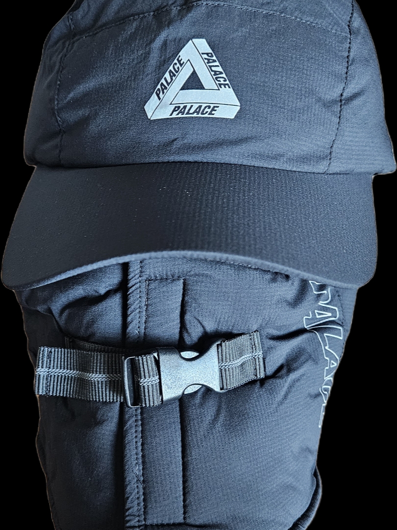 Palace Pertex Mask Cap Black - 23FW 착용 스타일 - 2