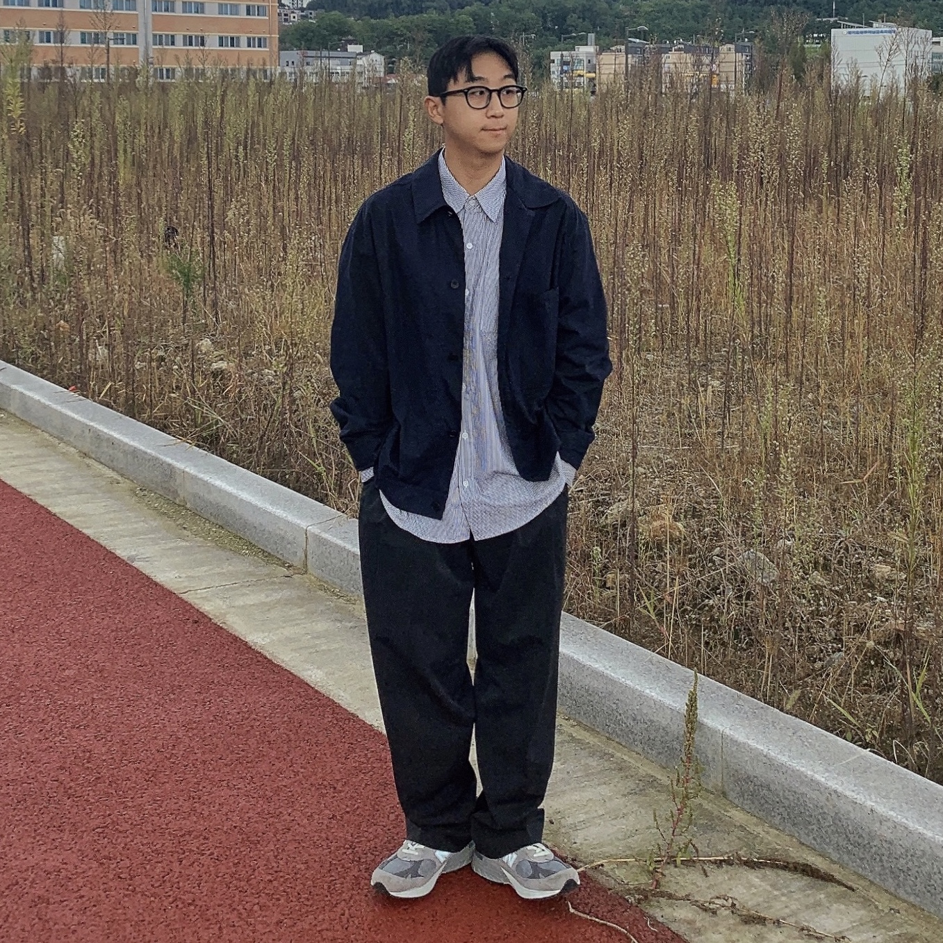 New Balance 993 Made in USA Grey - D Standard 착용 스타일