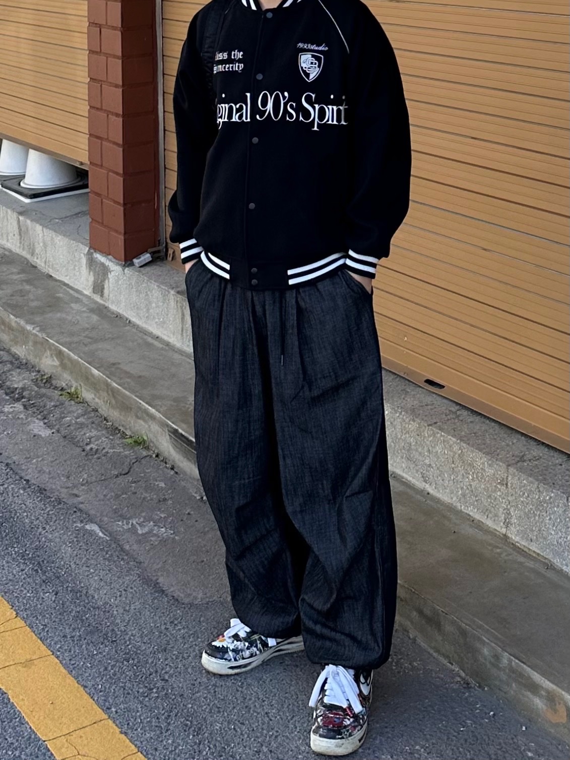 Nike x Peaceminusone Air Force 1 Low Para-Noise 착용 스타일 - 3