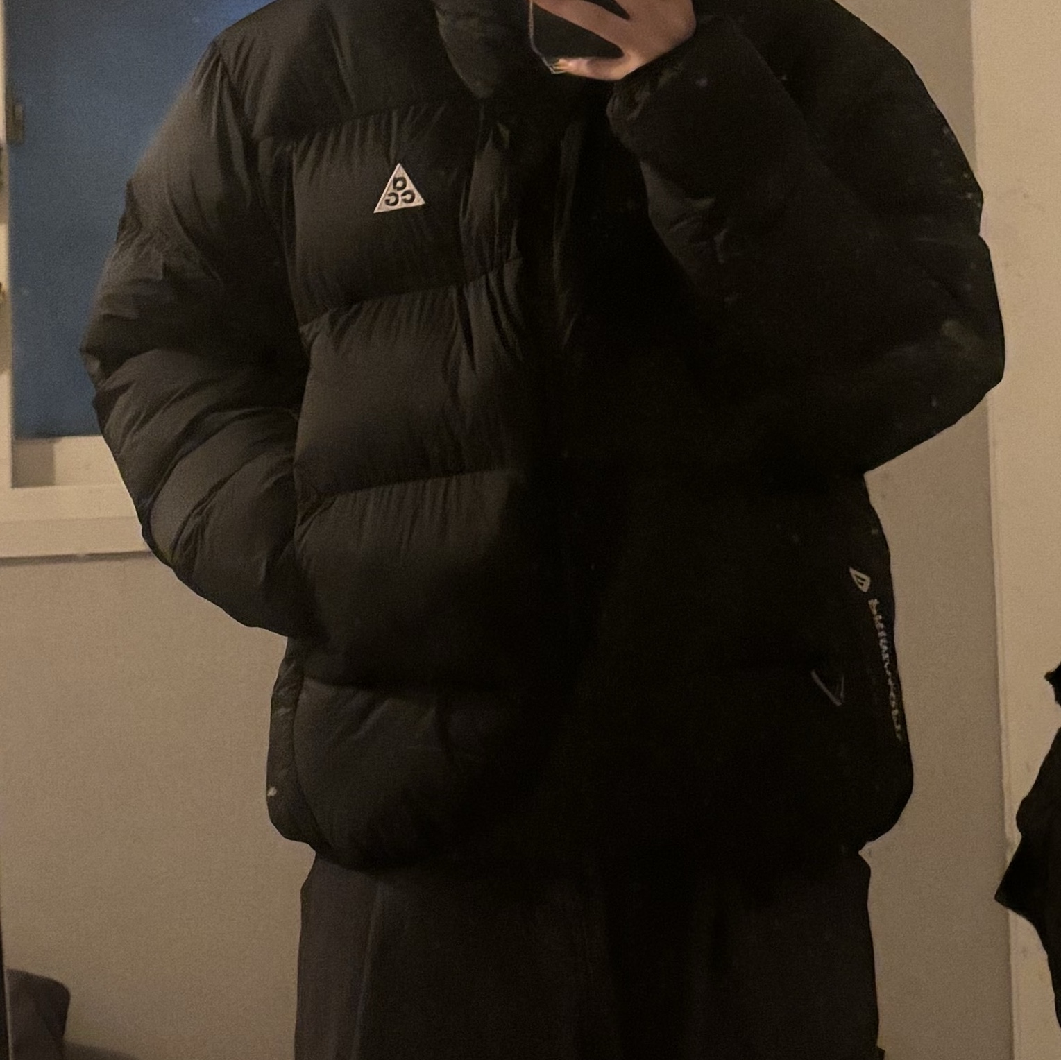 Nike ACG Therma-Fit ADV Lunar Lake Puffer Jacket Black - Asia 착용 스타일