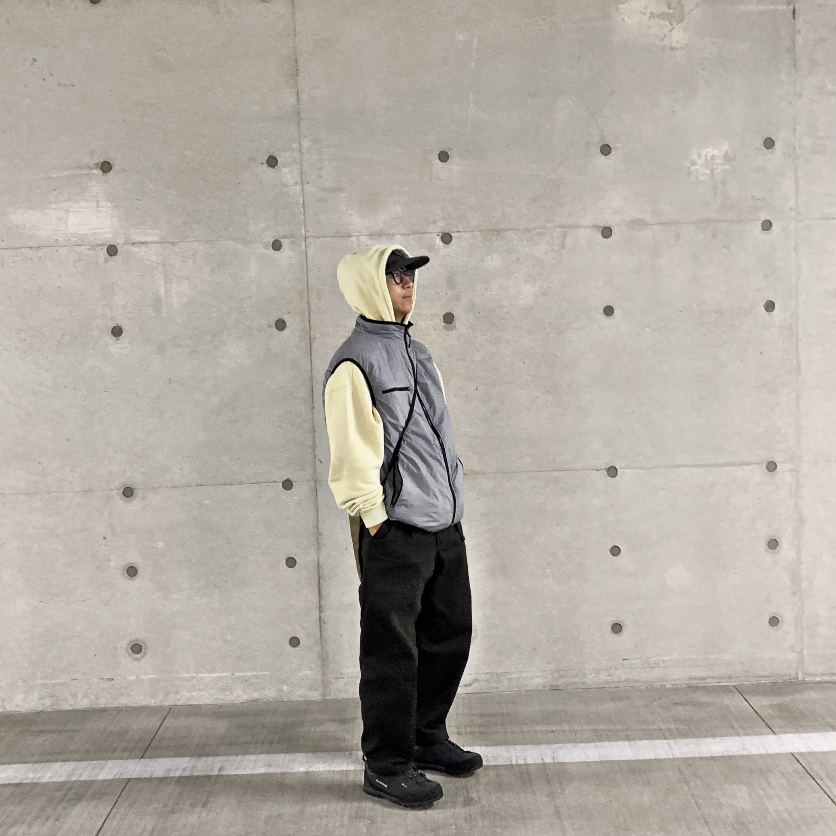 Montbell Crag Hopper Leather Gunmetal 착용 스타일 - 3