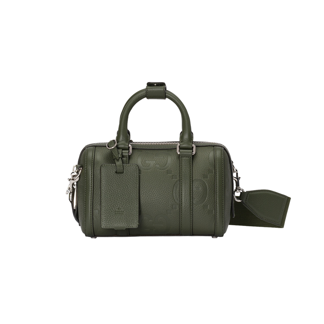 Gucci Jumbo GG Mini Duffle Bag Dark Green Leather 상세 이미지 1