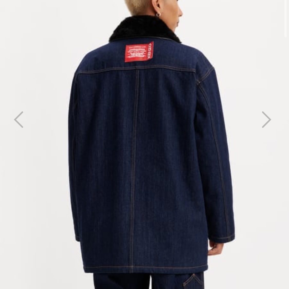Levi's x Kenzo Reversible Denim Jacket Blue 착용 스타일 - 2