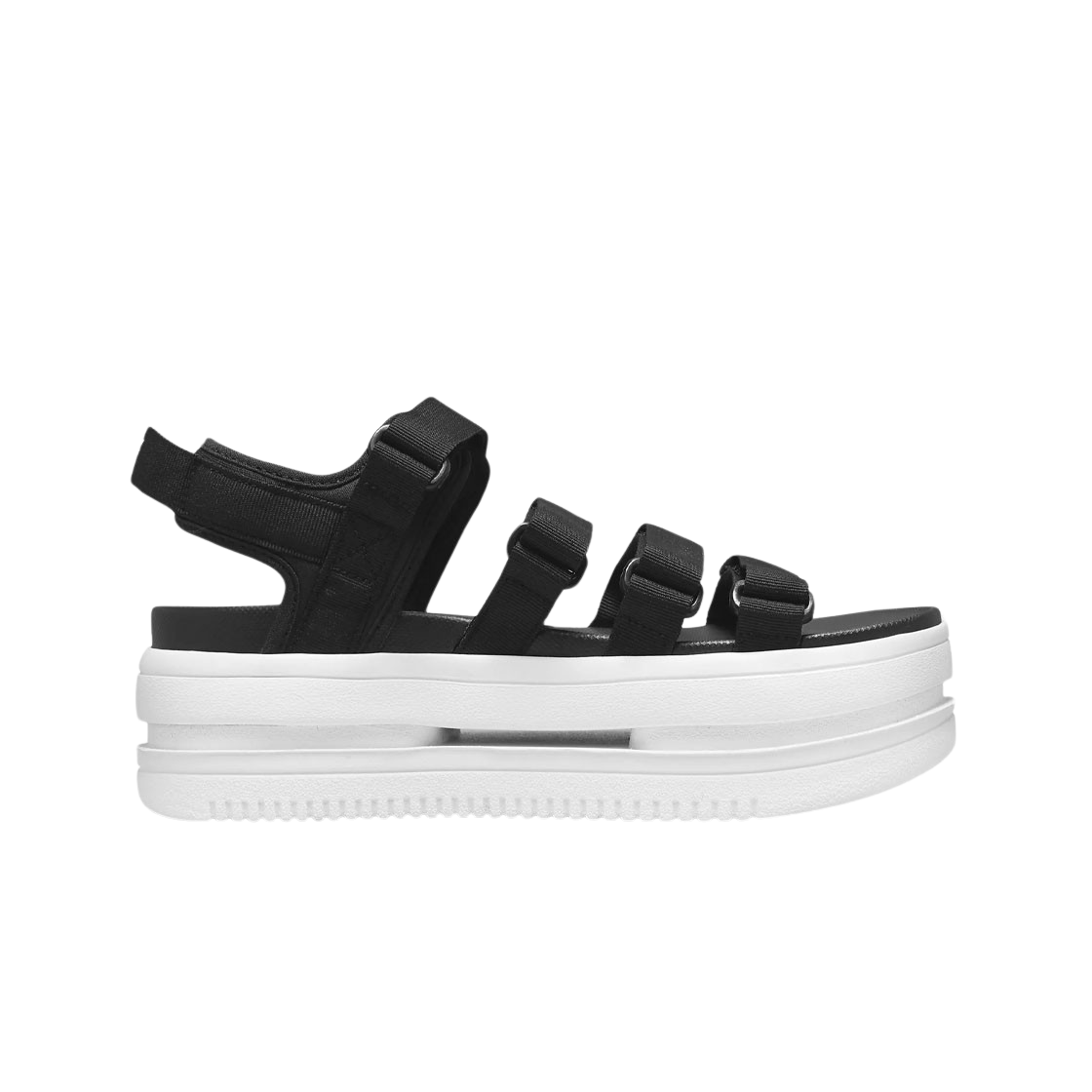 DH0223-001 (W) Nike Icon Classic Sandal Black White