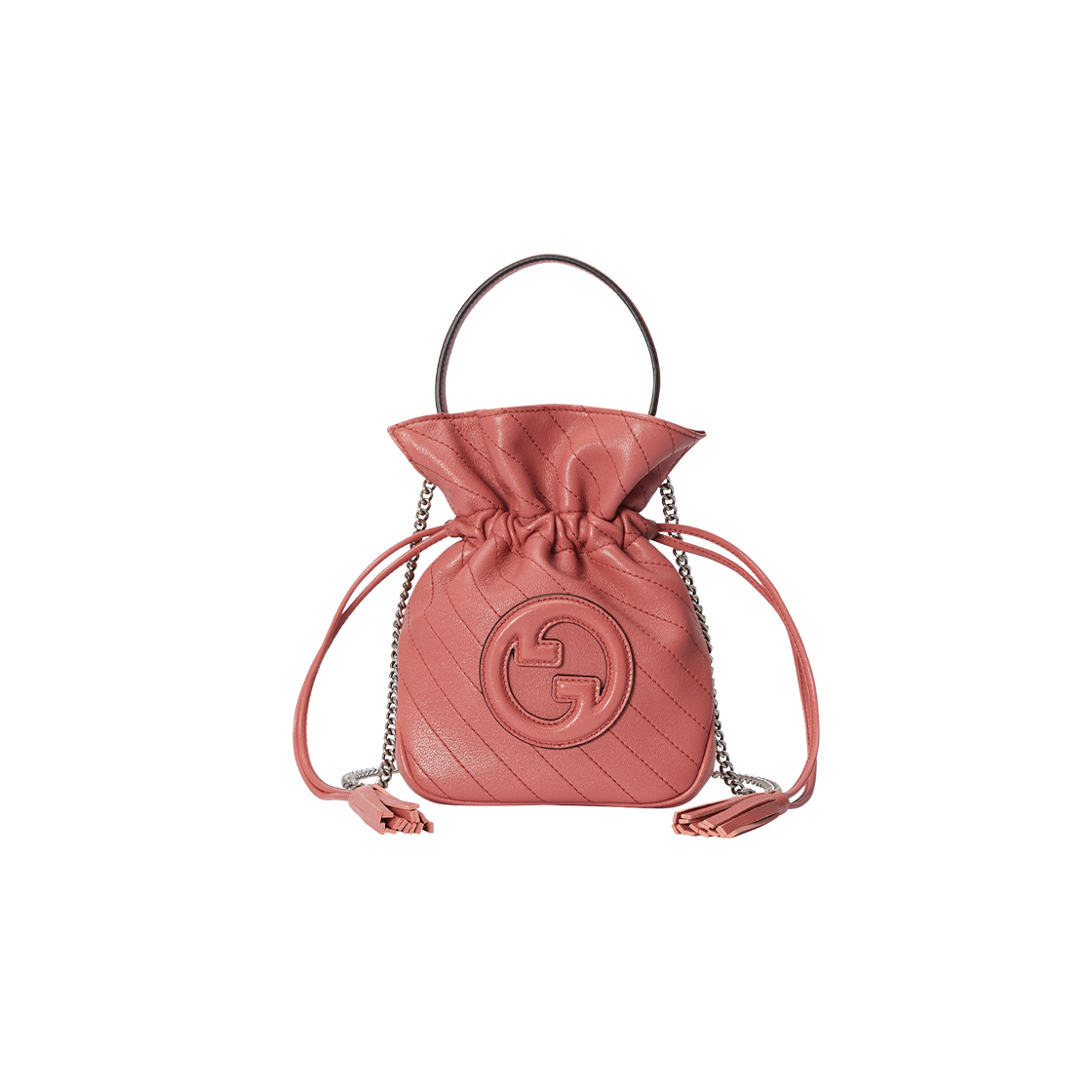 Gucci Blondie Mini Bucket Bag Pink Leather 상세 이미지 1