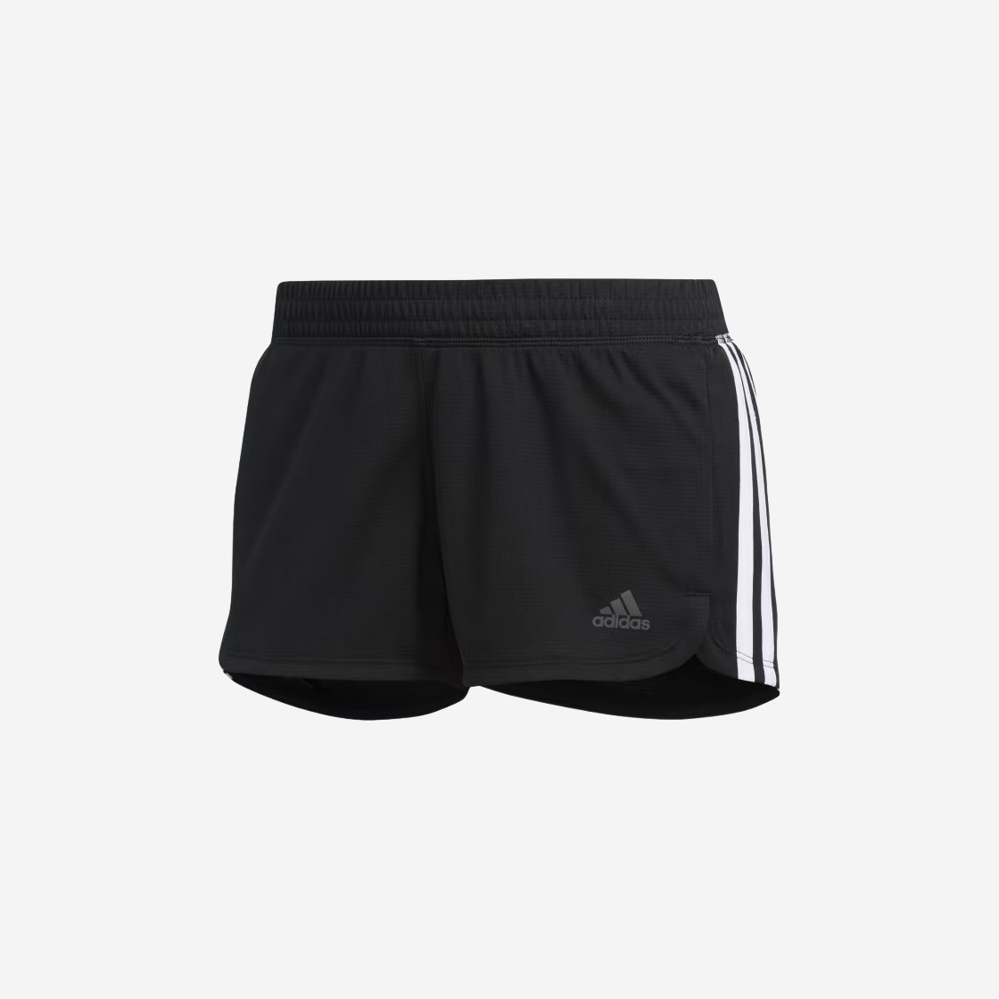 (W) Adidas 3-Stripes Knit Shorts Black White - KR Sizing 상세 이미지 1