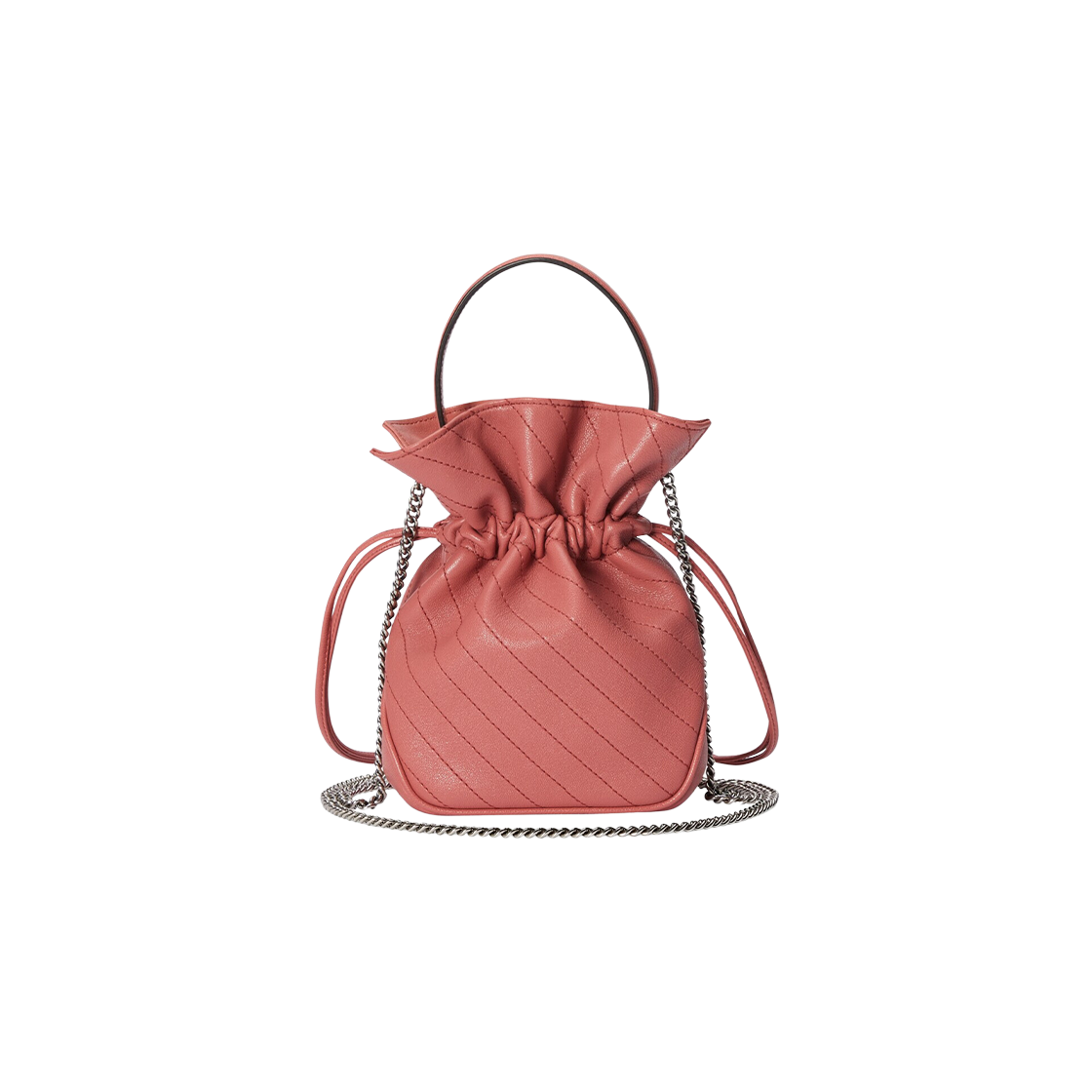 Gucci Blondie Mini Bucket Bag Pink Leather 상세 이미지 3