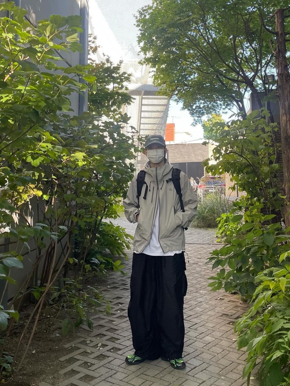 Sansan Gear 2.5L Windblock Jacket Grey  - 23FW 착용 스타일 - 2