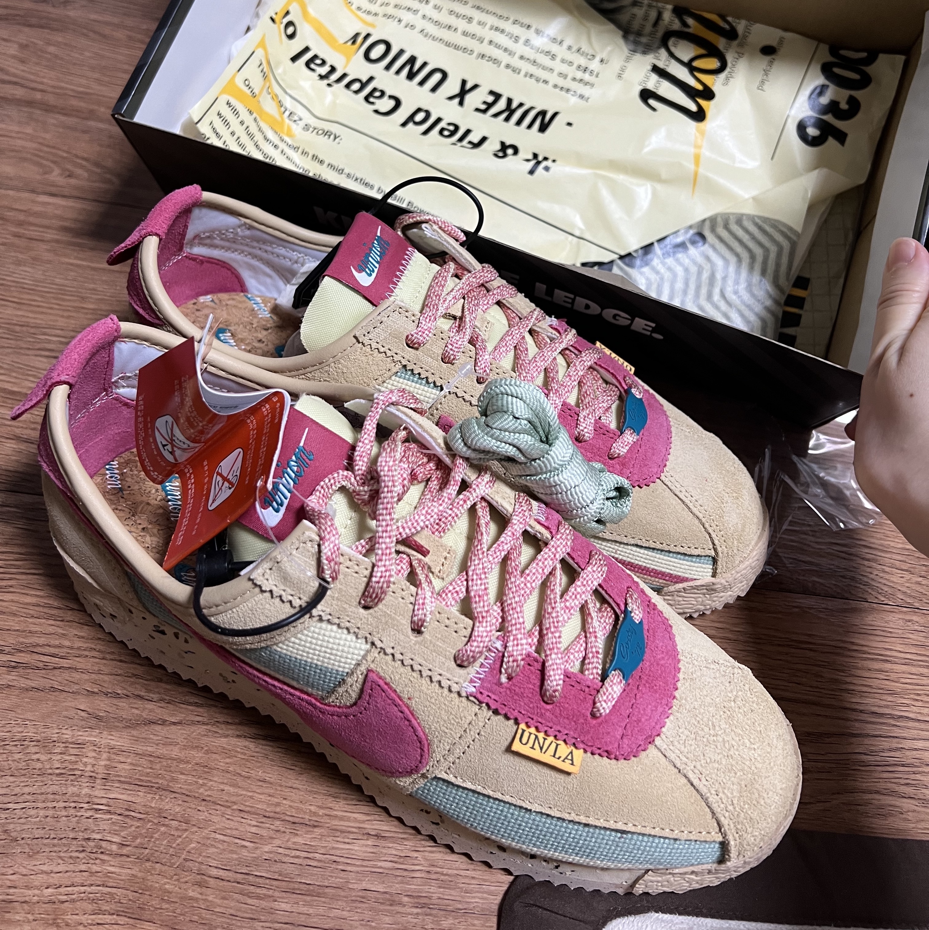 Nike x Union Cortez SP Sesame 착용 스타일
