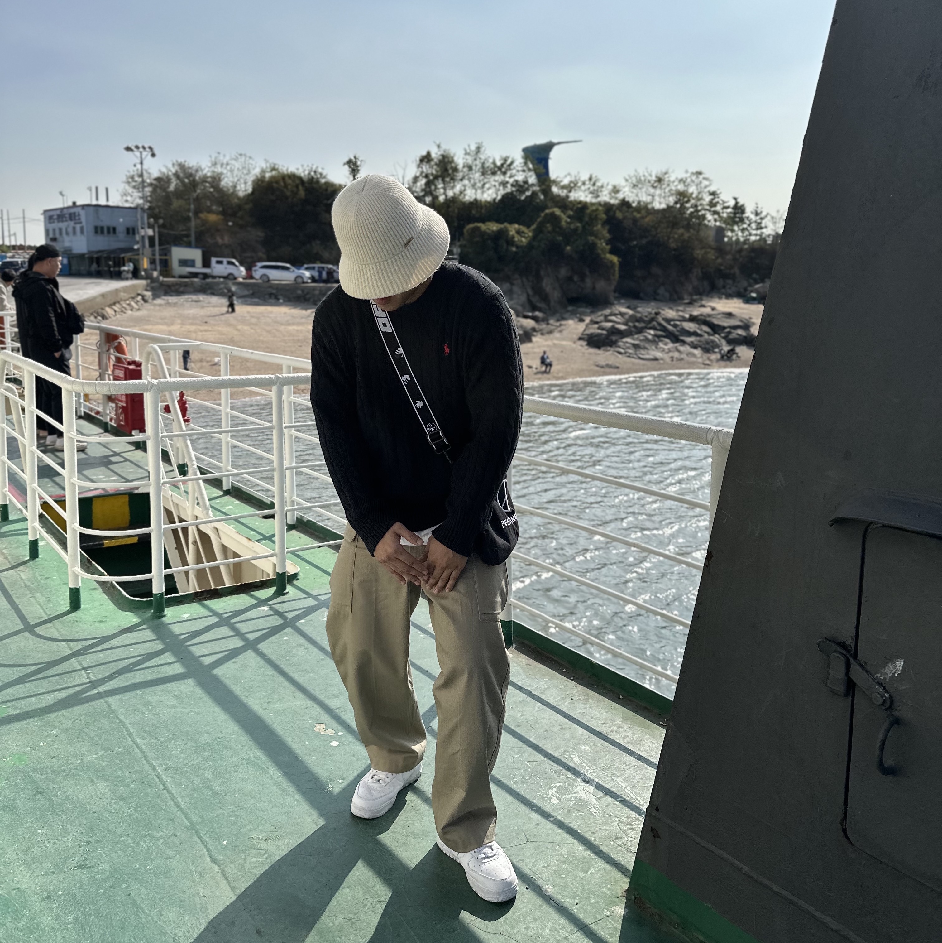 Nike x Drake Nocta Air Force 1 Low SP Certified Lover Boy White, Nike x Peaceminusone Wide Pants Black (DR0096-010) 착용 스타일