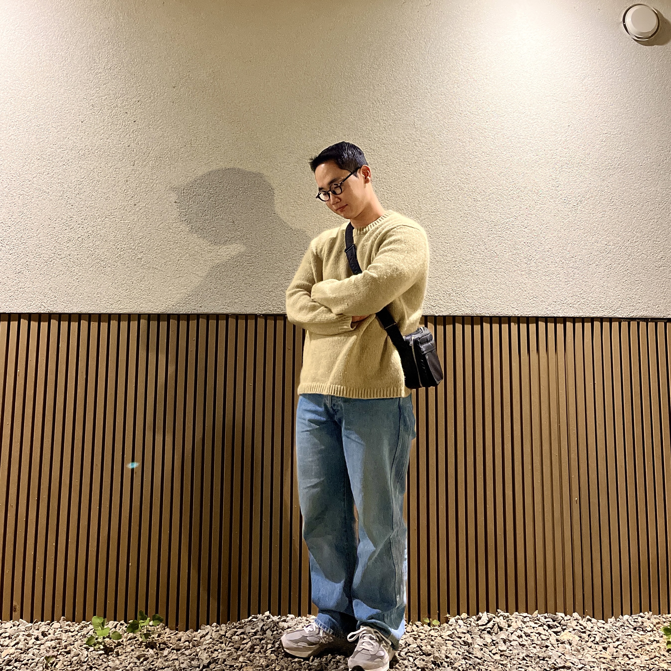 Porter Tanker Shoulder Bag S Black, New Balance 992 Made in USA Grey - D Standard 착용 스타일 - 1