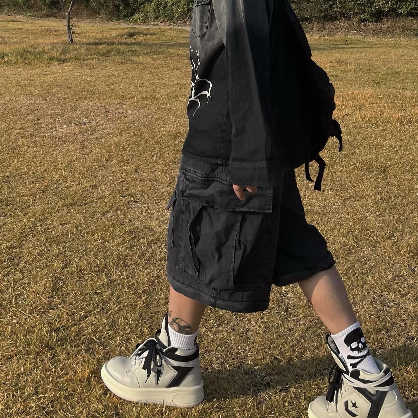 Converse x Drkshdw Turbowpn Pelican 착용 스타일 - 2