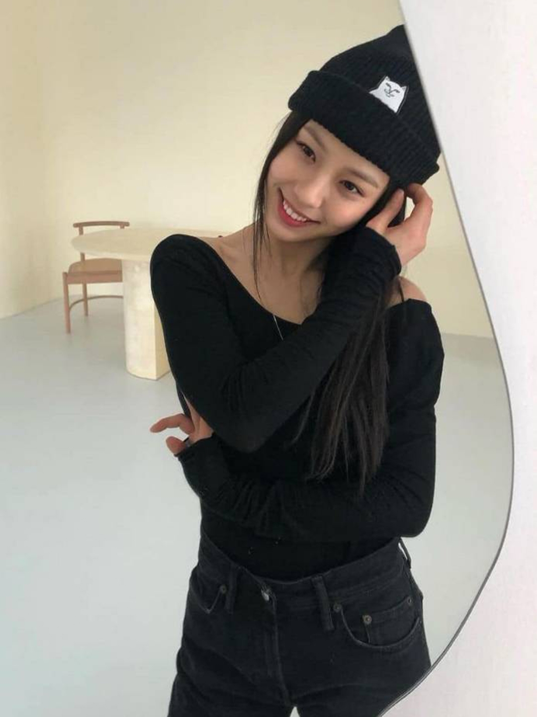 Acne Studios Ribbed Beanie Hat Black, Stussy Embossed Smooth Stock Skullcap Beanie Black 착용 스타일 - 6