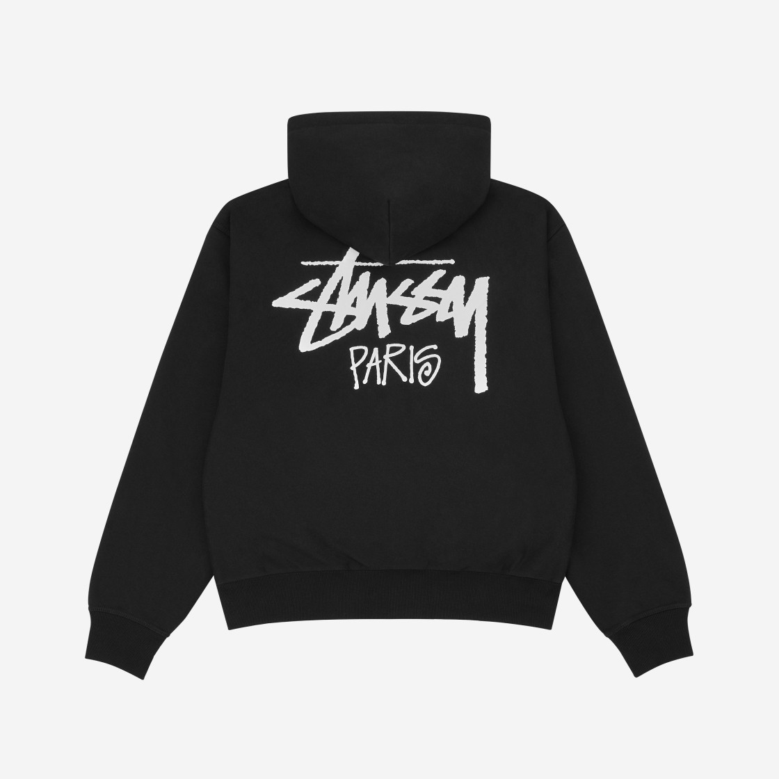 Stussy Stock Paris Zip Hoodie Black 상세 이미지 1