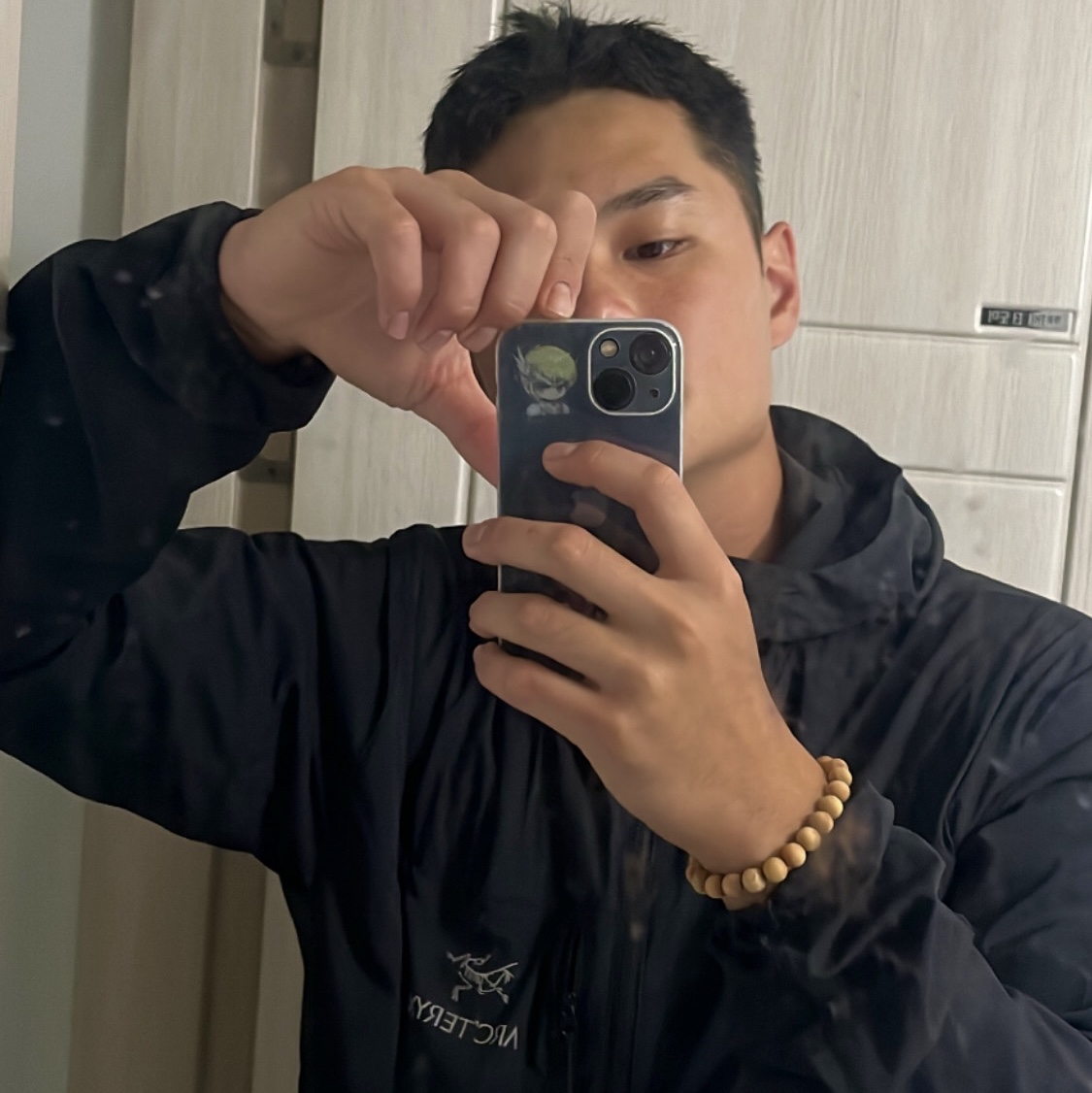 Arc'teryx Squamish Hoody Black 착용 스타일
