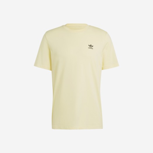 아디다스 트레포일 에센셜 티셔츠 옐로우 - US 사이즈