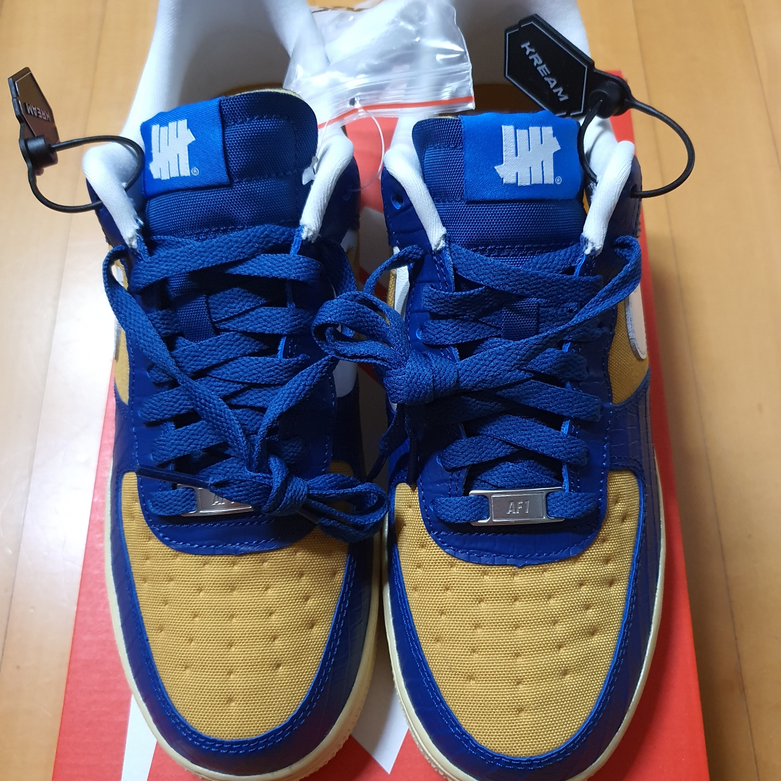 Nike x Undefeated Air Force 1 Low SP 5 On It Court Blue 착용 스타일