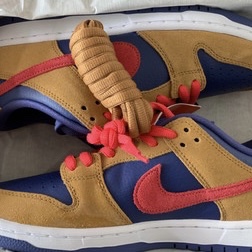 Nike SB Dunk Low Pro Wheat and Purple 착용 스타일