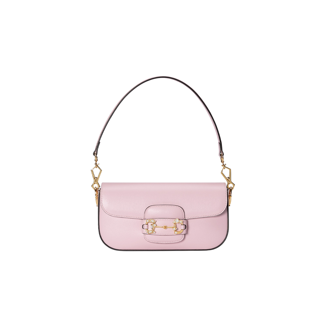 Gucci Horsebit 1955 Small Shoulder Bag Pink Leather 상세 이미지 4