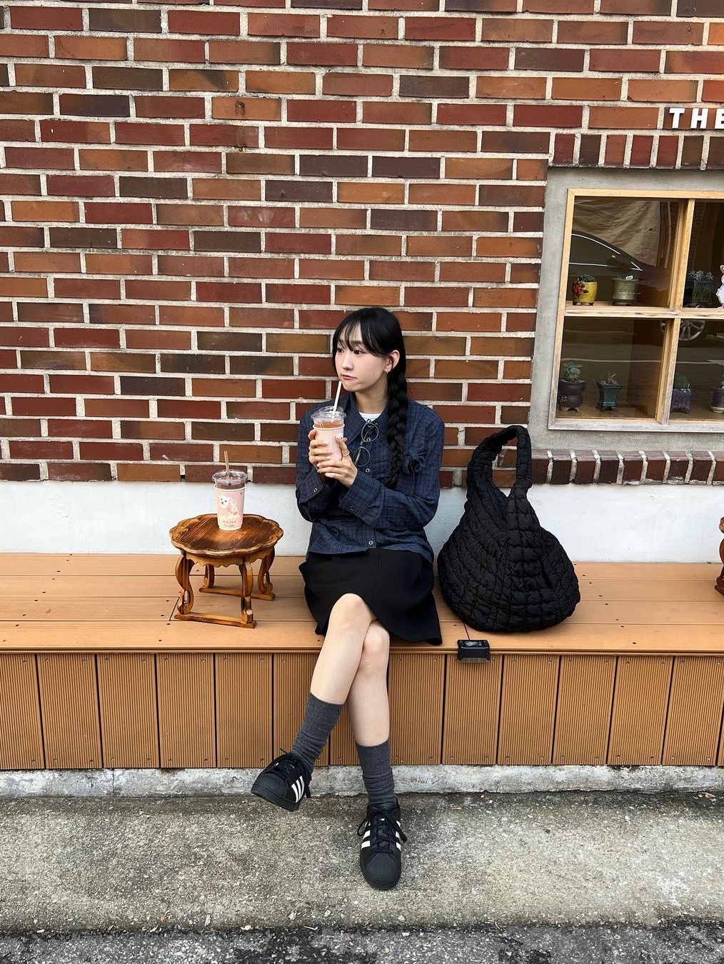 Millo Women Ribbon Tie Shirt Navy, Adidas Superstar Core Black White 착용 스타일 - 1