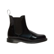 (W) Dr. Martens Flora Smooth Leather Chelsea Boots Black