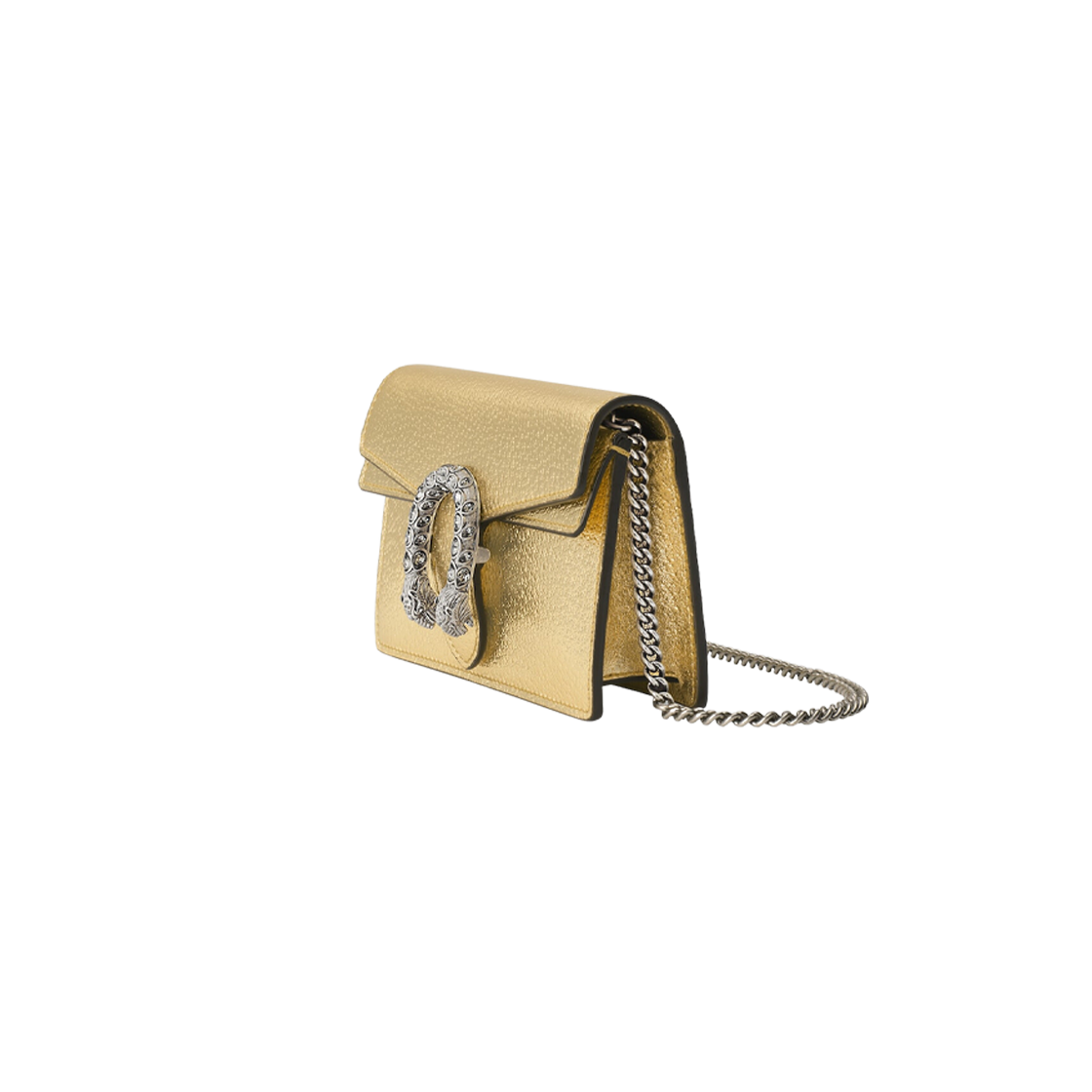 Gucci Dionysus Super Mini Bag Gold Lamé Leather 상세 이미지 2