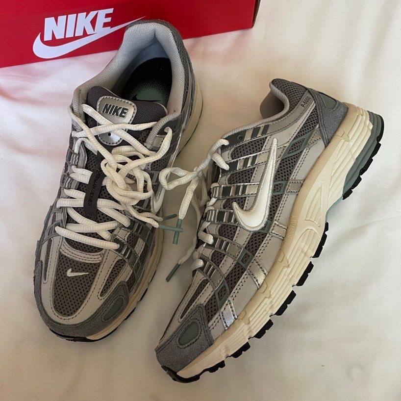 Nike P-6000 Flat Pewter Light Iron Ore 착용 스타일