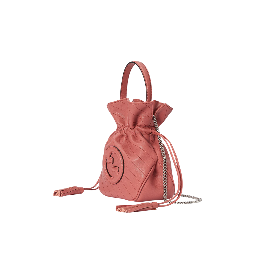 Gucci Blondie Mini Bucket Bag Pink Leather 상세 이미지 2