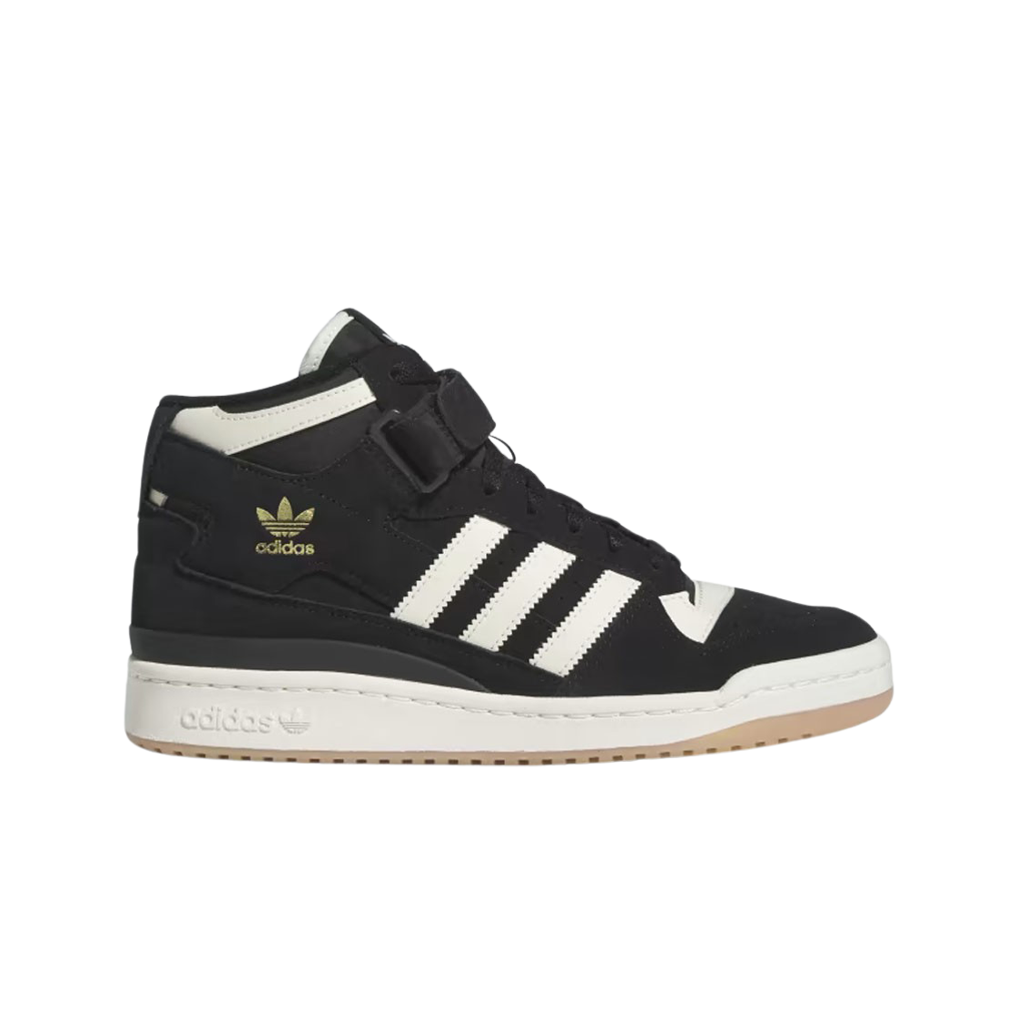 아디다스 포럼 미드 코어 블랙 크림 화이트 검(Adidas Forum Mid Core Black Orbit Cream White Gum) - 1