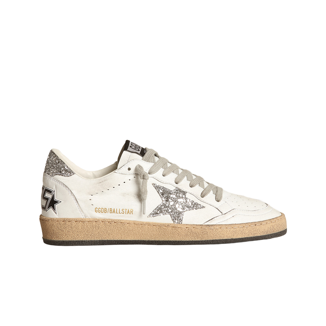 (W) 골든구스 볼 스타 화이트 스타 글리터탭 스니커즈((W) Golden Goose Ball Star White Star Glitter Heel Tab Sneakers)
